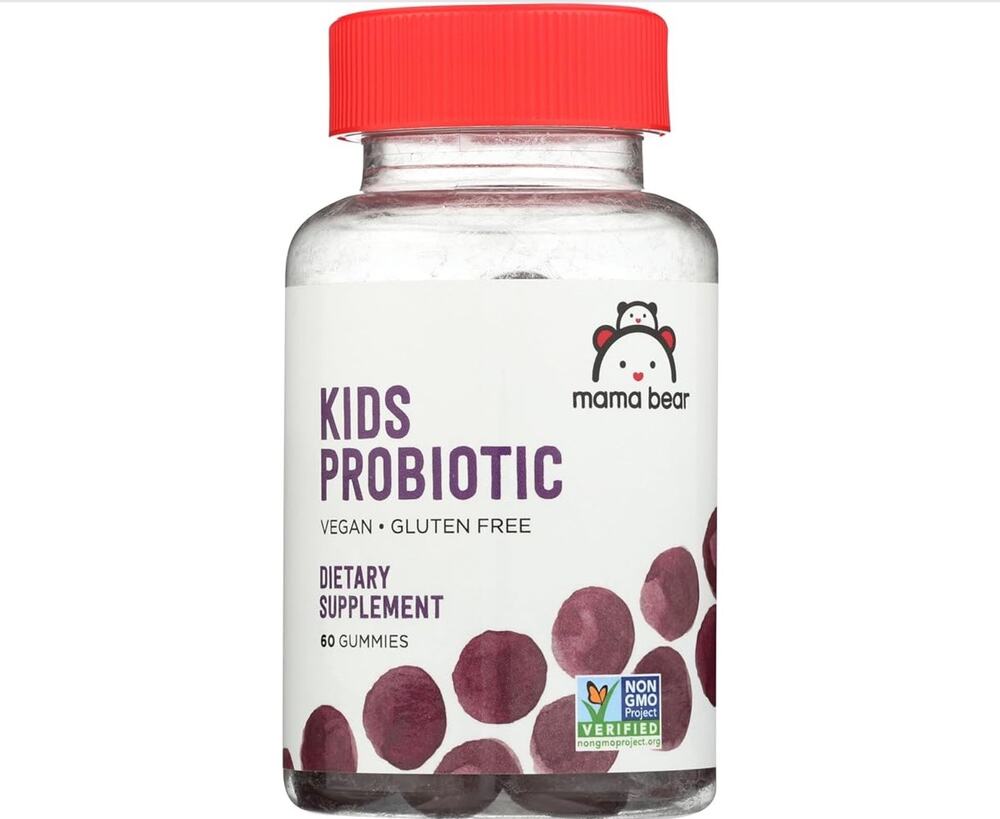 Mama Bear Vegan Probiotic, Berry, 60 Gummies, 1 Billion CFU per Gummy